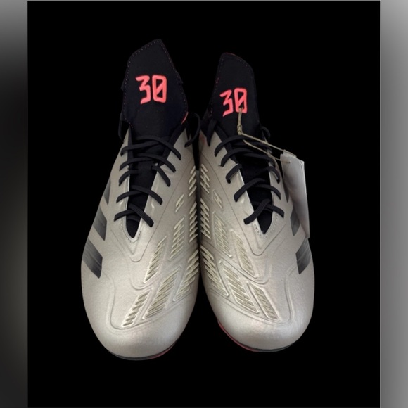 SZ 11.5 Adidas Predator Elite Fold Over Tongue SG Platinum Metallic ID0919 Cleat - Picture 6 of 8